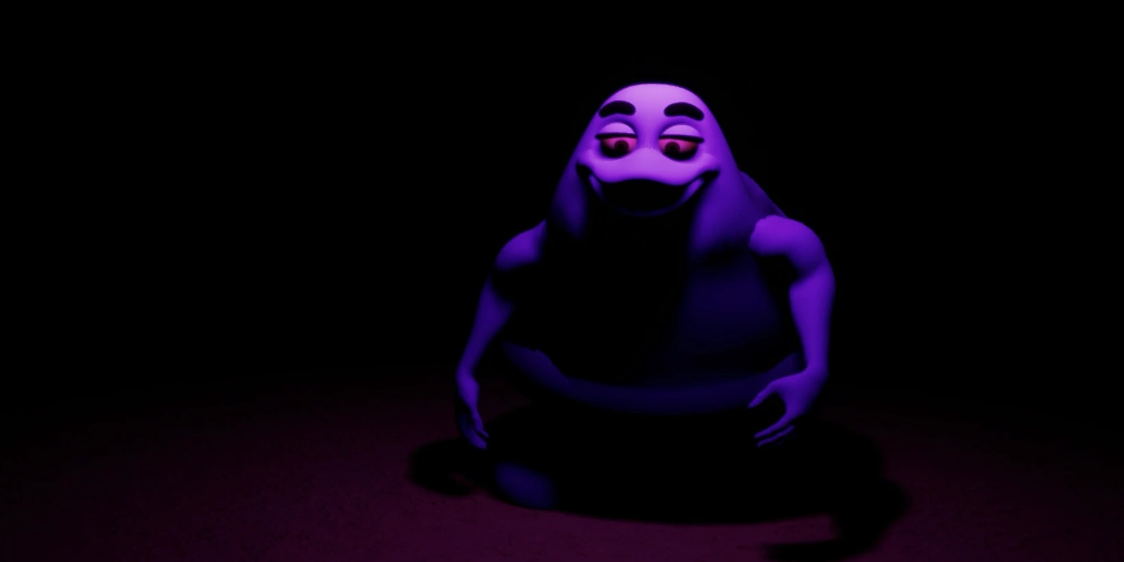 Purple Shake Monster Horror Unity Source Code screenshot 3