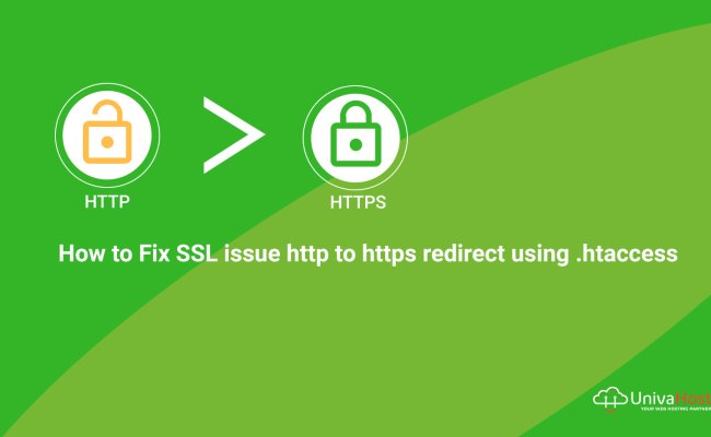 How To Fix SSL Issue Http To Https Redirect Using .htaccess