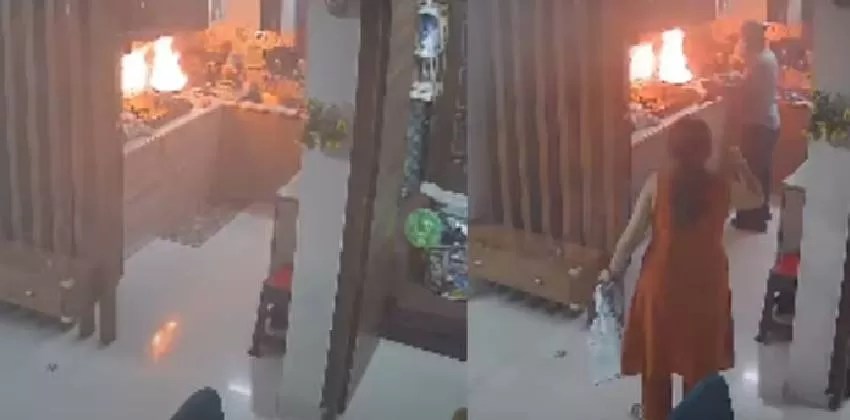 അടുക്കളയിലെ തീപിടിത്തം: ഡോക്ടർക്ക് രക്ഷകനായി ഡെലിവറി ബോയ്; സമയോചിതമായ ഇടപെടലിന് കൈയടിച്ച് സമൂഹമാധ്യമങ്ങൾ