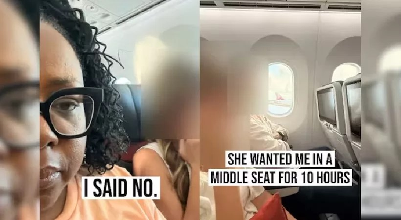ഭർത്താവിനൊപ്പം ഇരിക്കാൻ സീറ്റ് നൽകിയില്ല; വിമാനയാത്രയ്ക്കിടെ യുവതി മൂന്ന് മണിക്കൂർ പൊട്ടിക്കരഞ്ഞെന്ന് ട്രാവൽ ബ്ലോഗർ; വീഡിയോ വൈറൽ