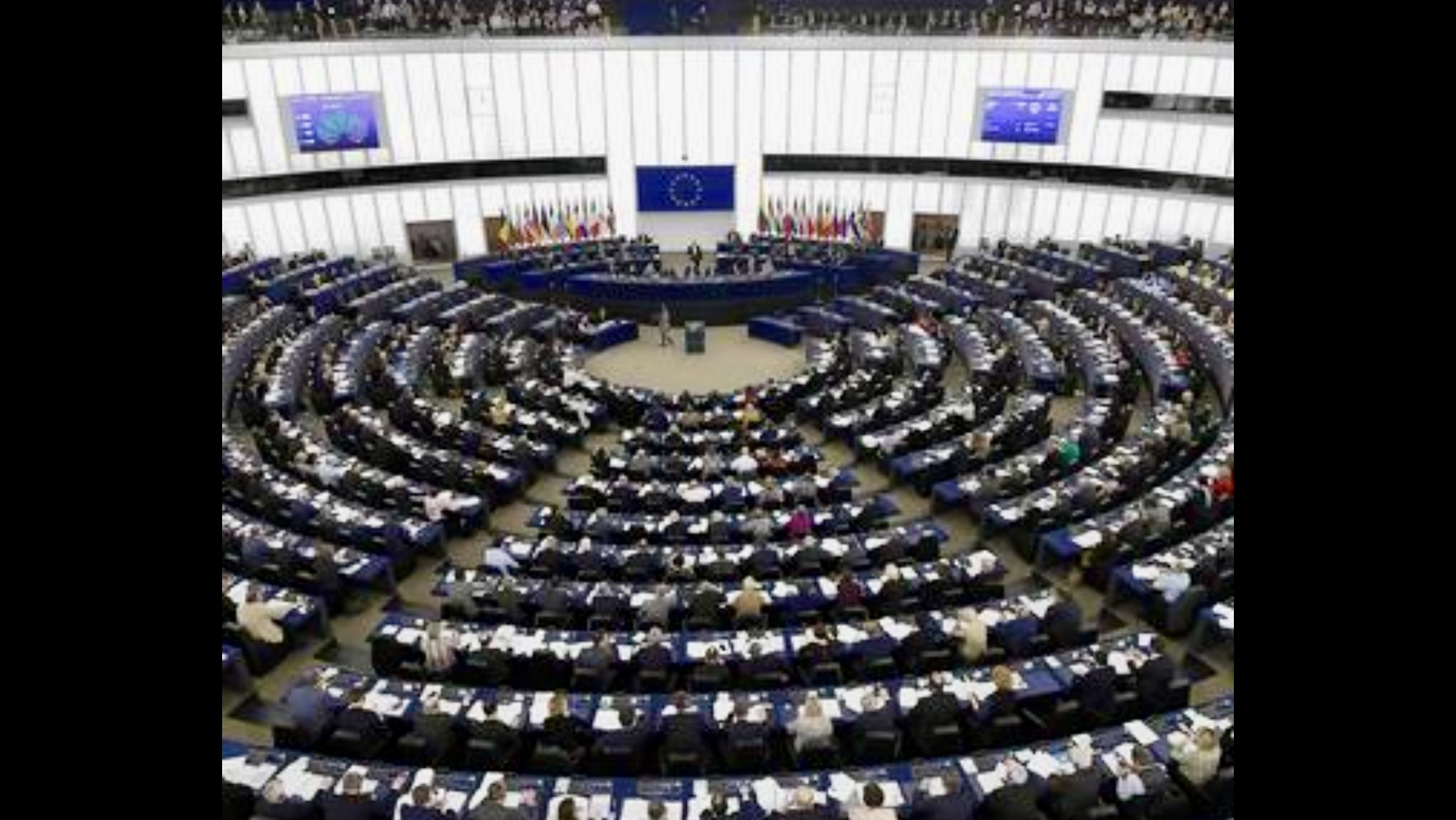 European Parliament chamber during discussions on the proposed digital euro and European monetary policy