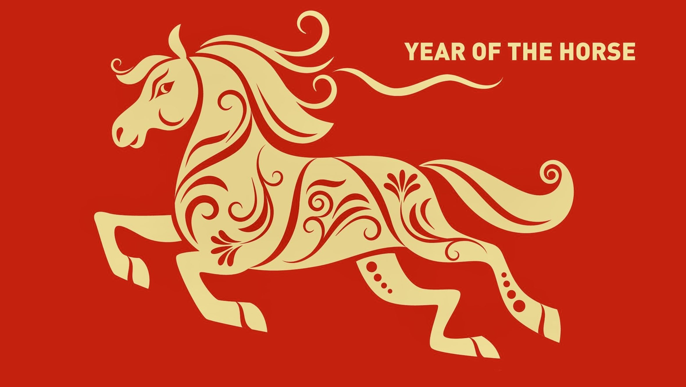 Traditional Chinese zodiac Horse illustration celebrating Lunar New Year 2026