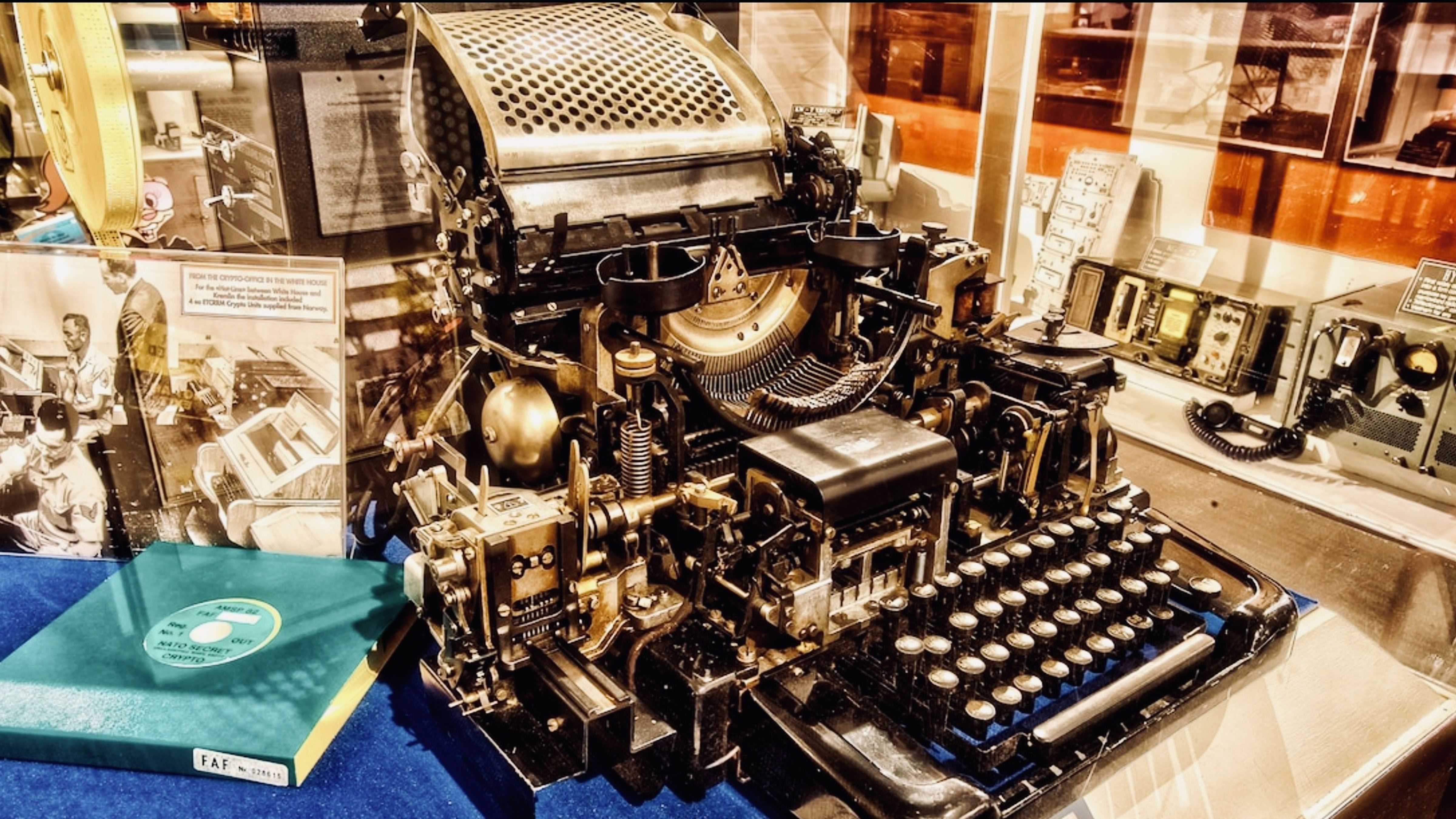 Washington–Moscow Hotline teletype equipment used for written communications between the United States and Soviet Union.
