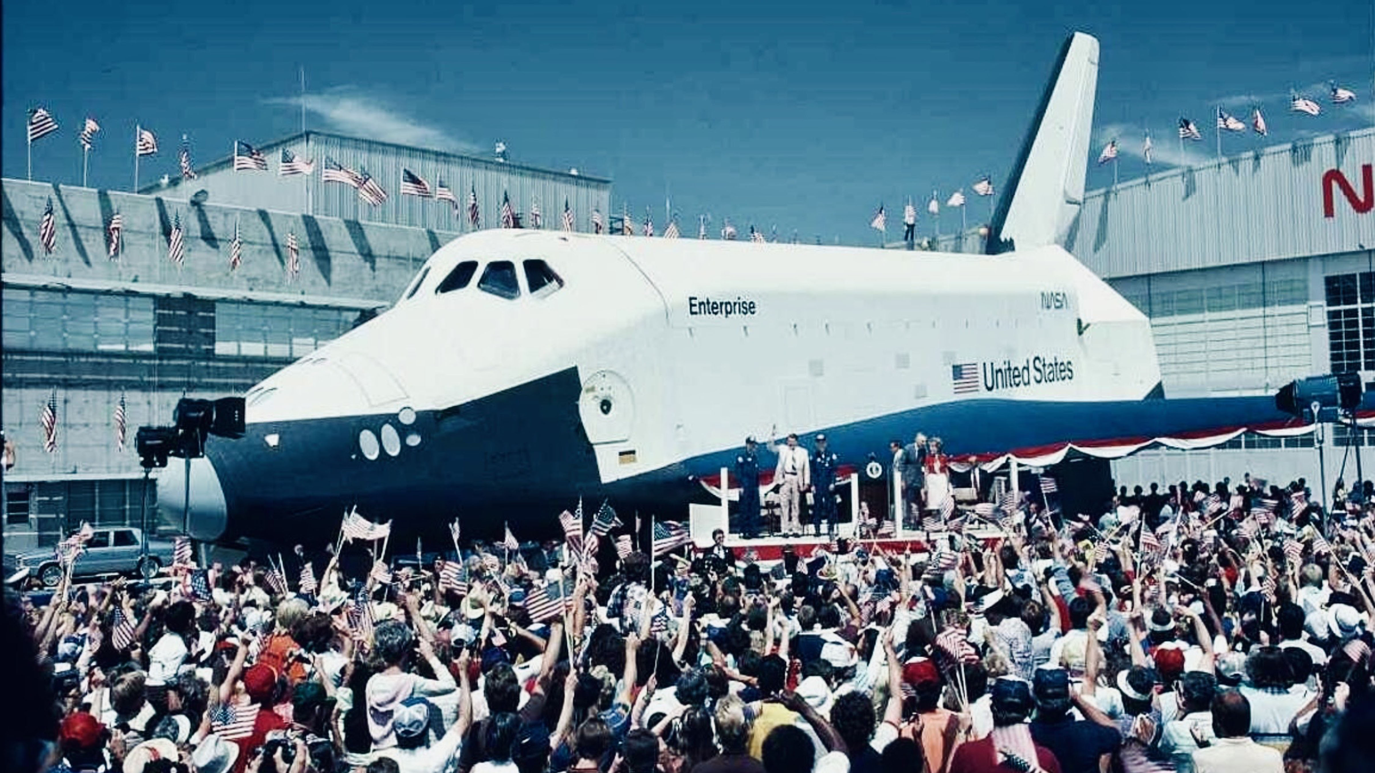 1976: Space Shuttle Enterprise Is Unveiled