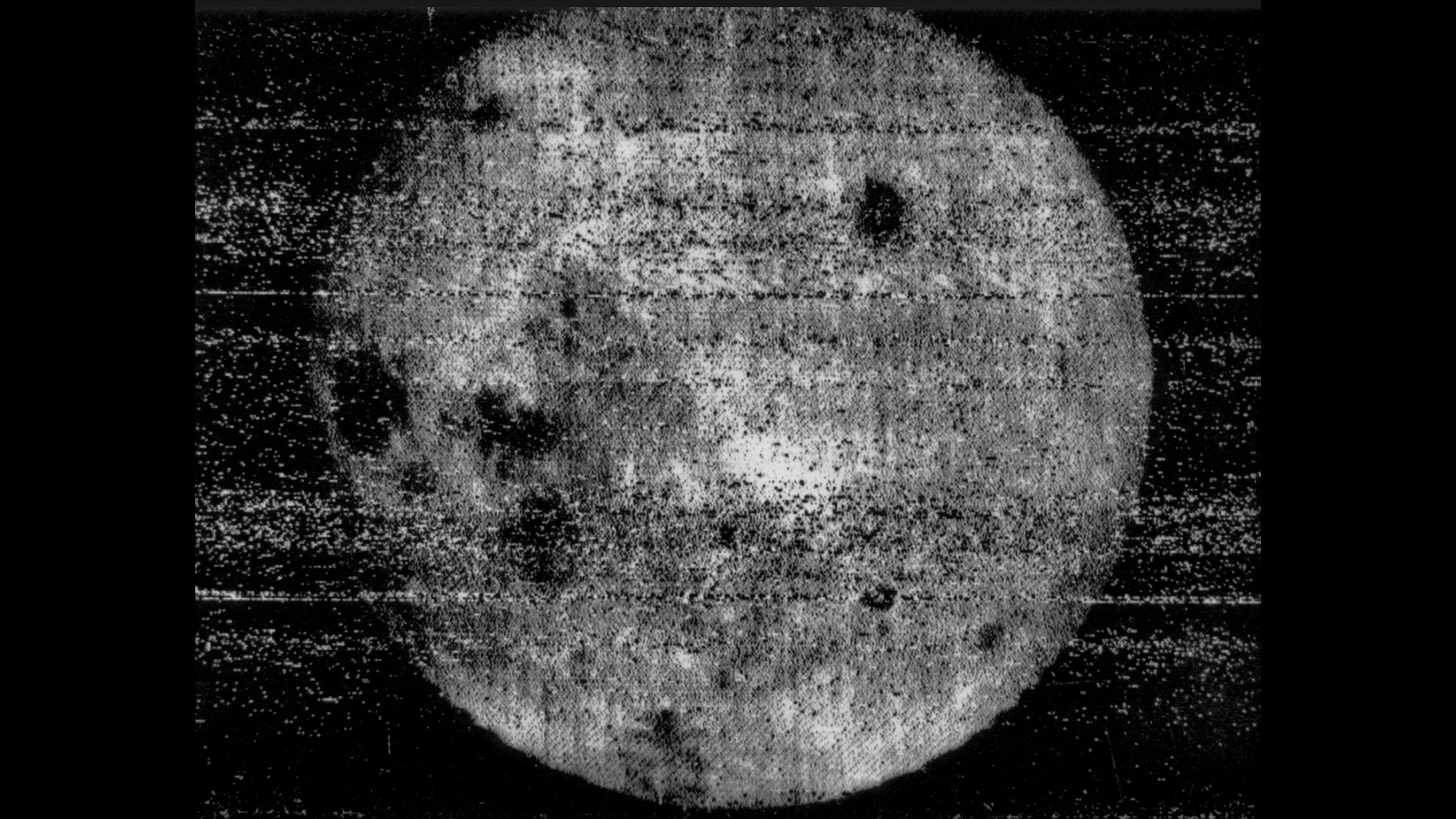 Luna 3 photograph showing the far side of the Moon on October 7, 1959.