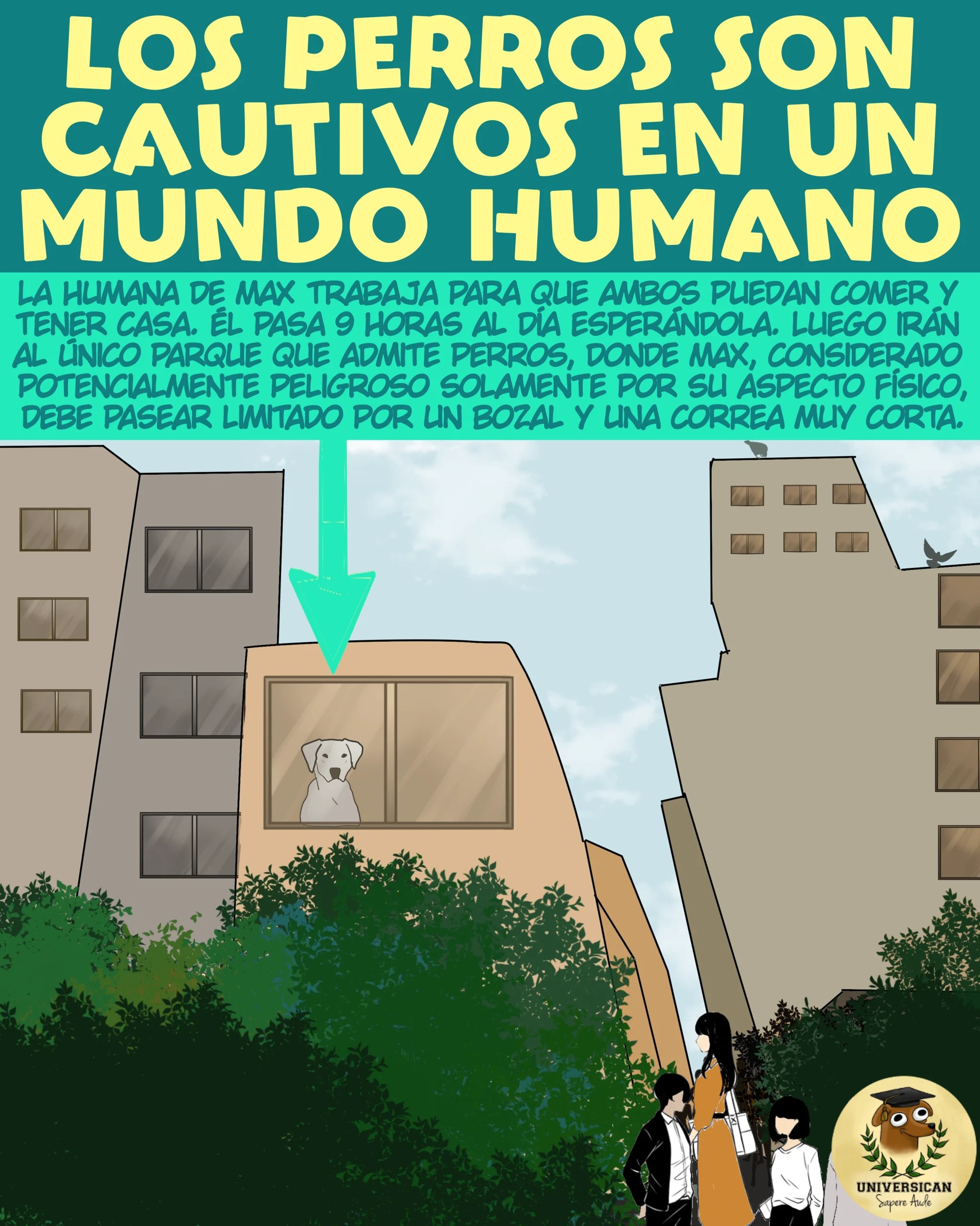Cómic educativo sobre etología canina.