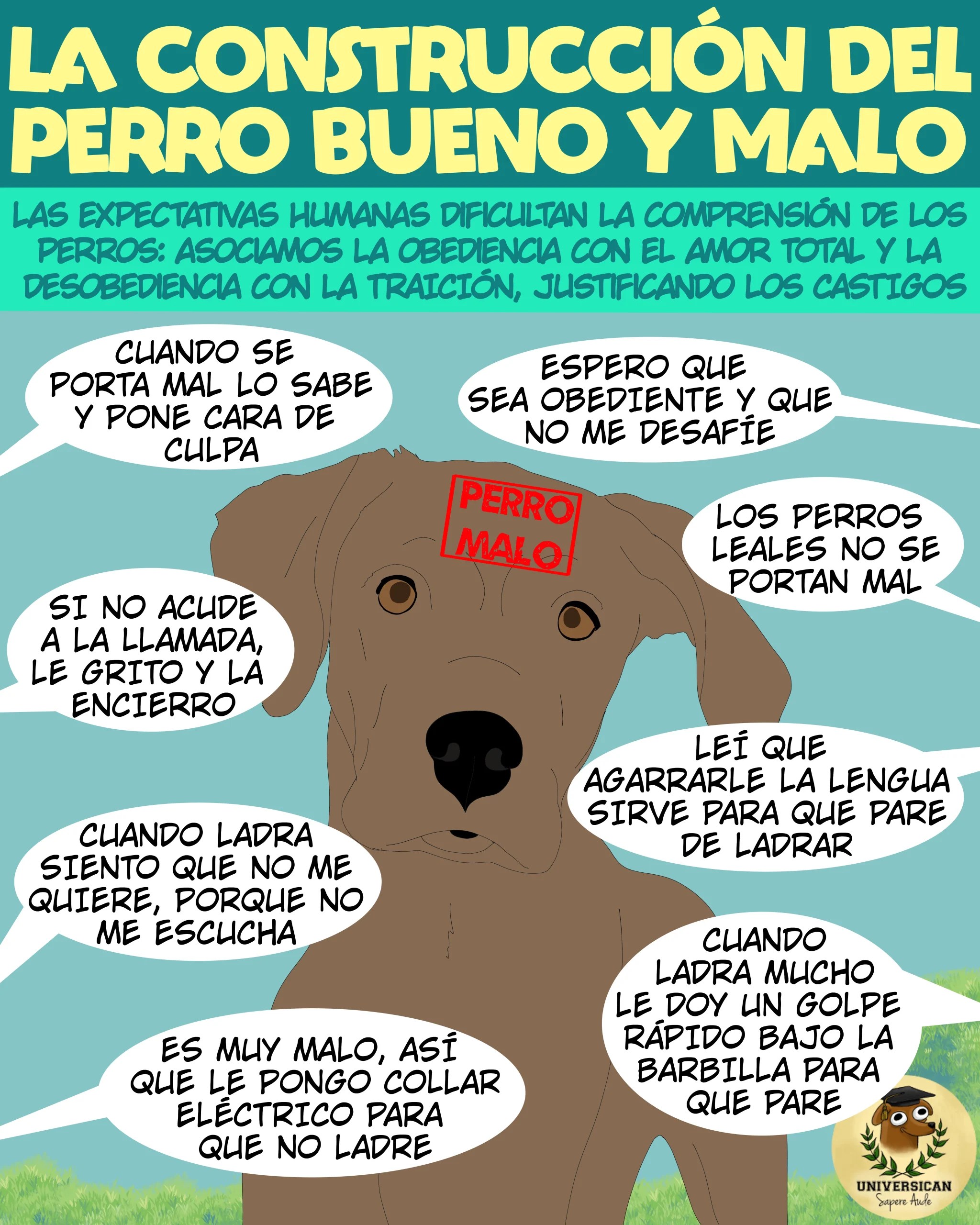 Cómic educativo sobre etología canina.