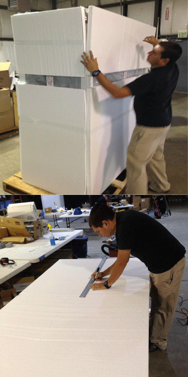 EPS foam panels to protect equipment for LTL shipping | Universal Foam