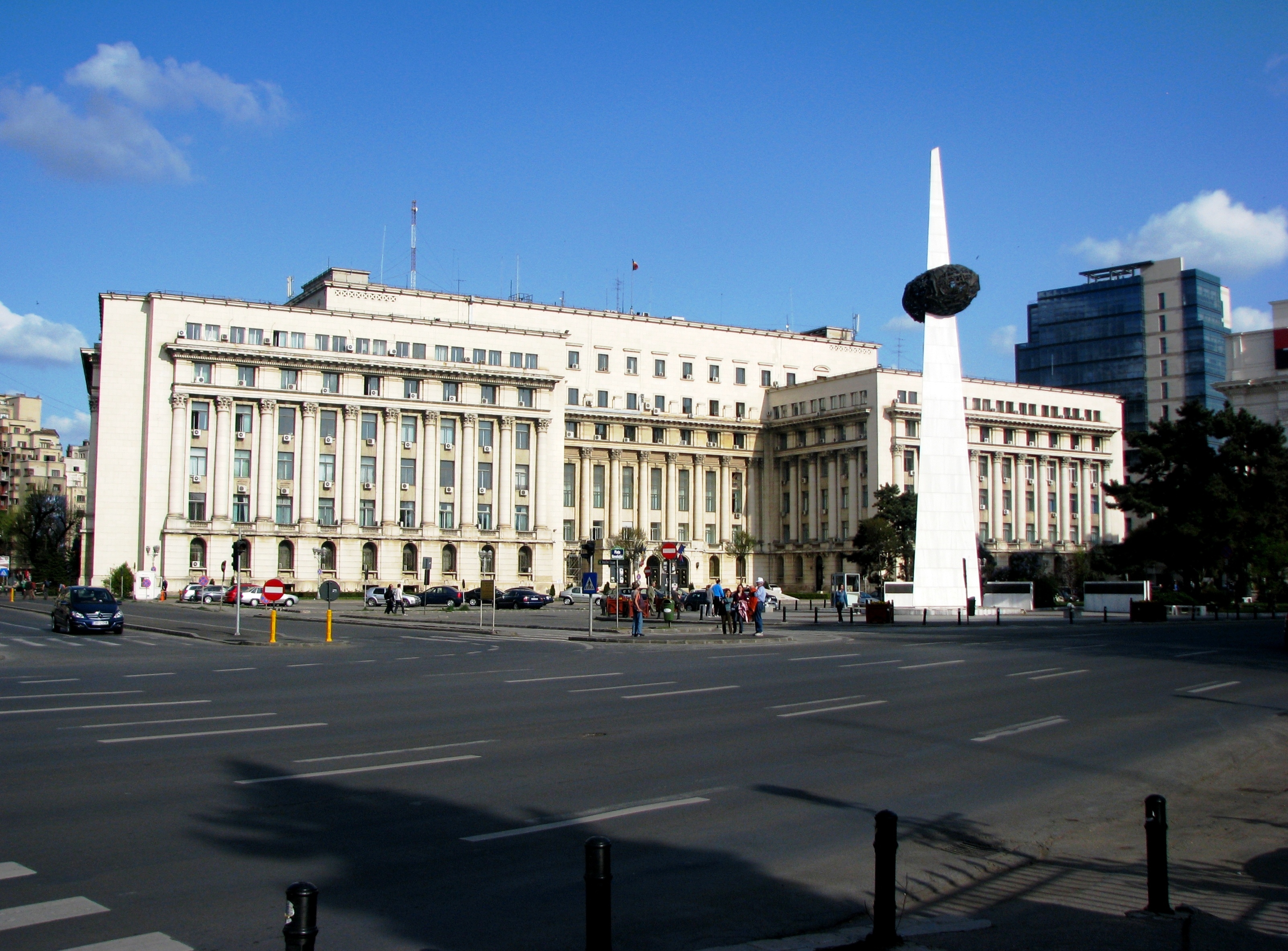 Former headquarters of Romanian Communist Party’s Central Committee and the Revolution Memorial, Bucharest