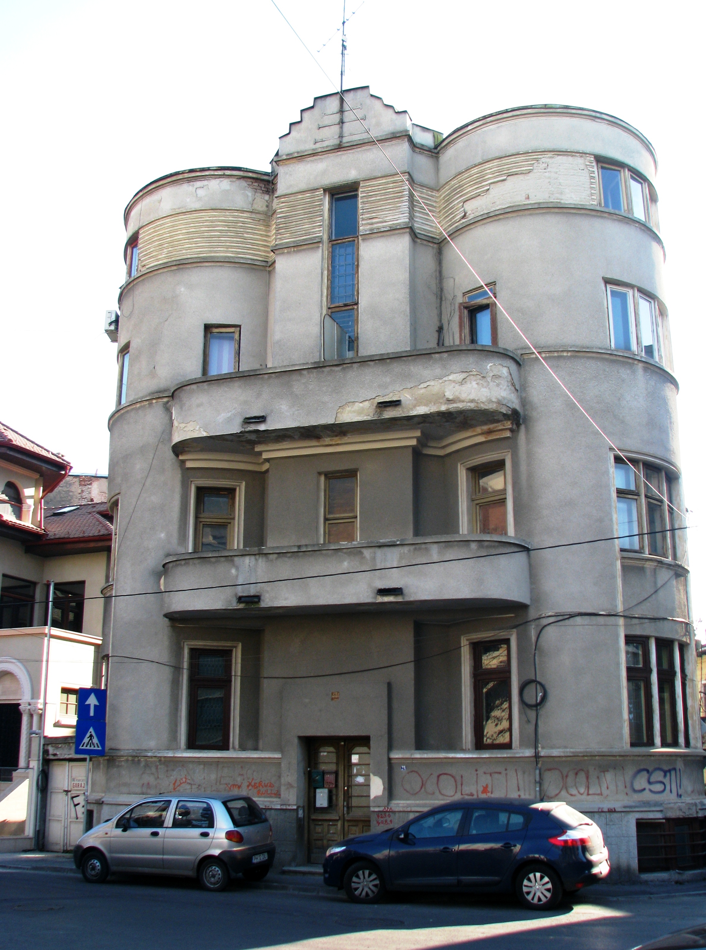 Art Deco building, central Bucharest