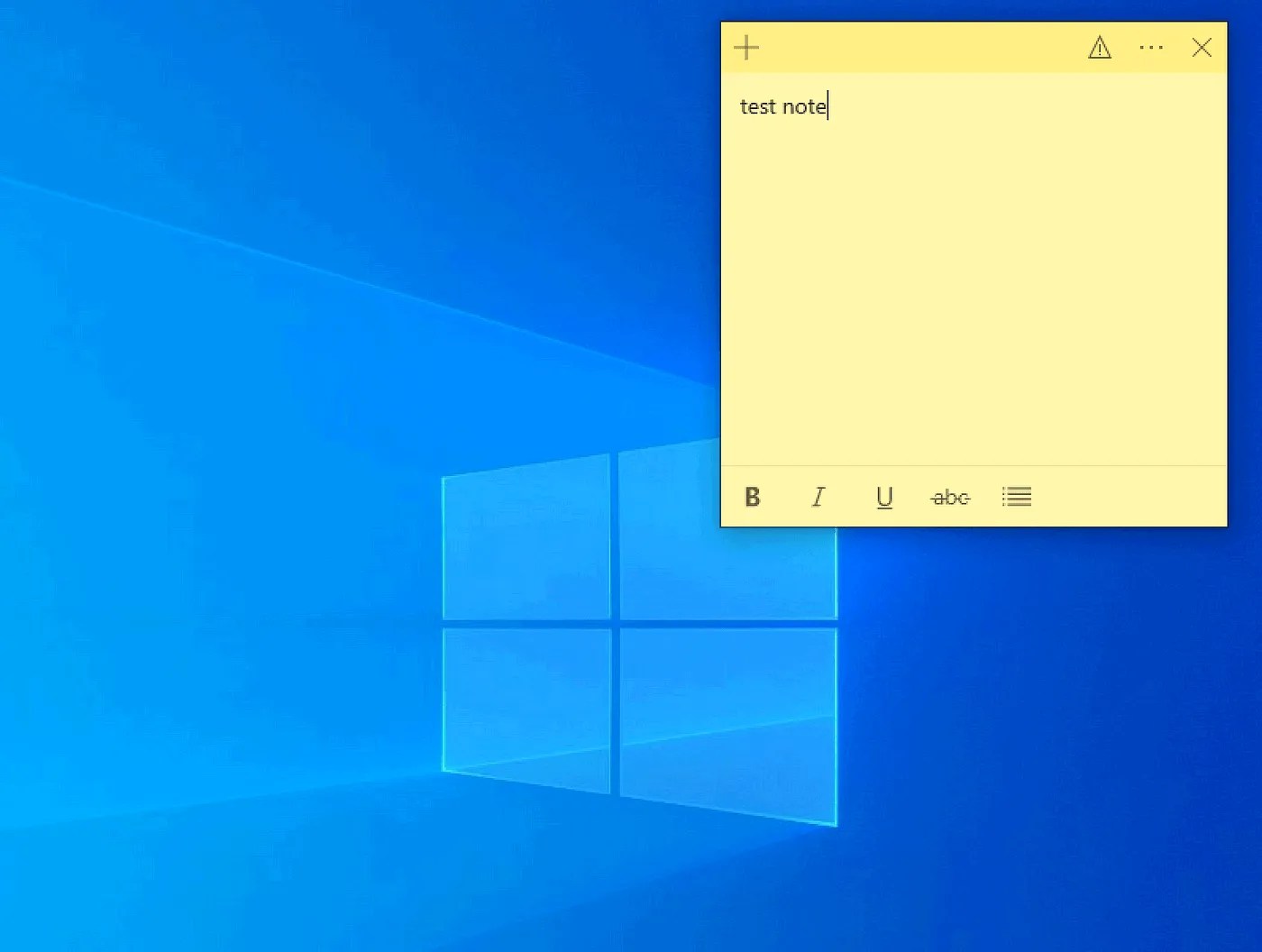 Windows10の付箋
