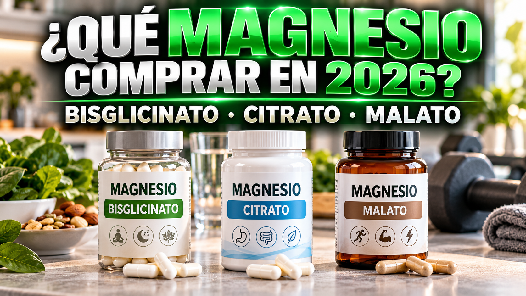 Qué magnesio comprar en España en 2026/2027: bisglicinato, citrato o malato, cuál es mejor y cuánto cuesta