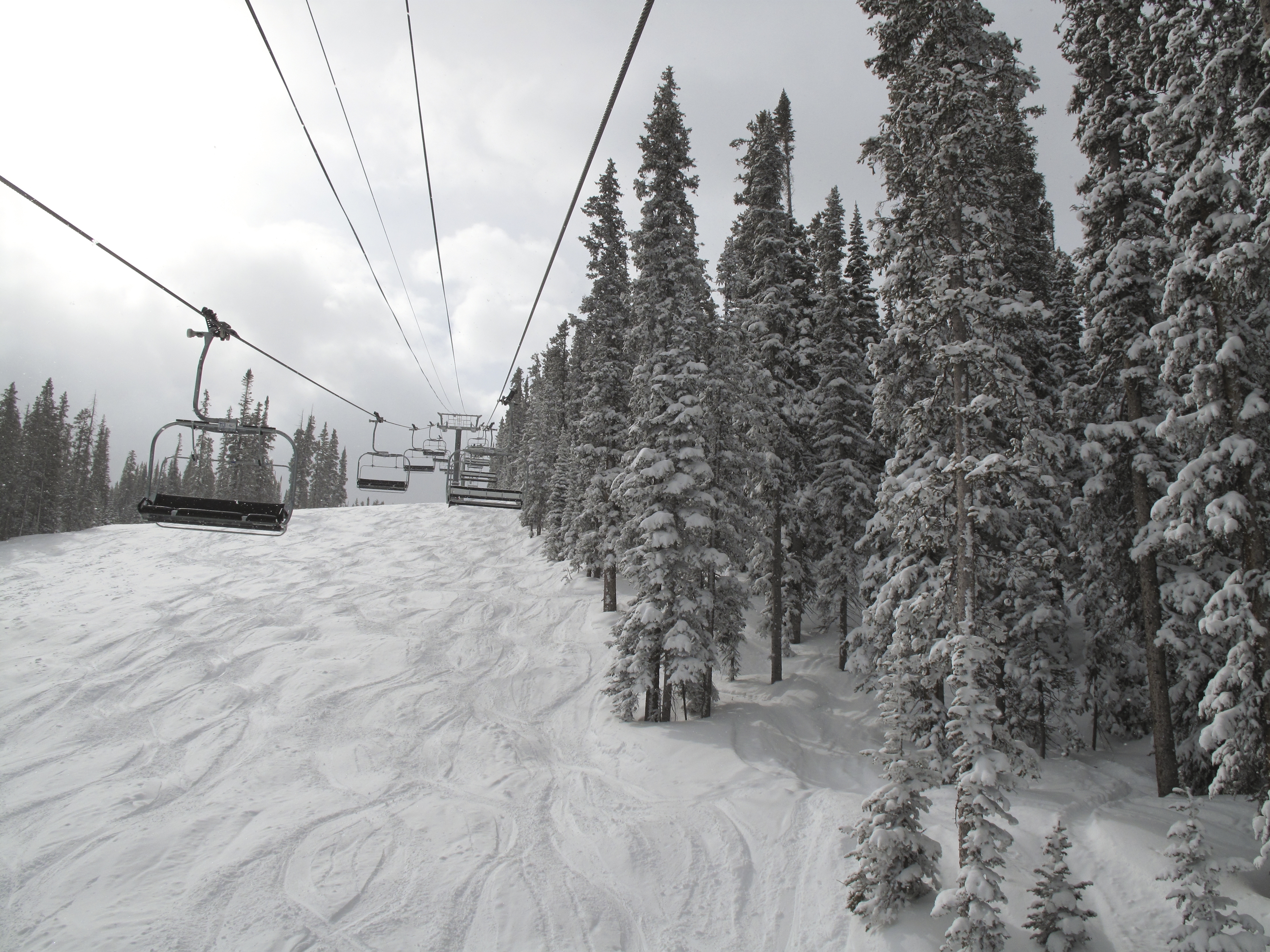 Vail Colorado with lots of snow and powder