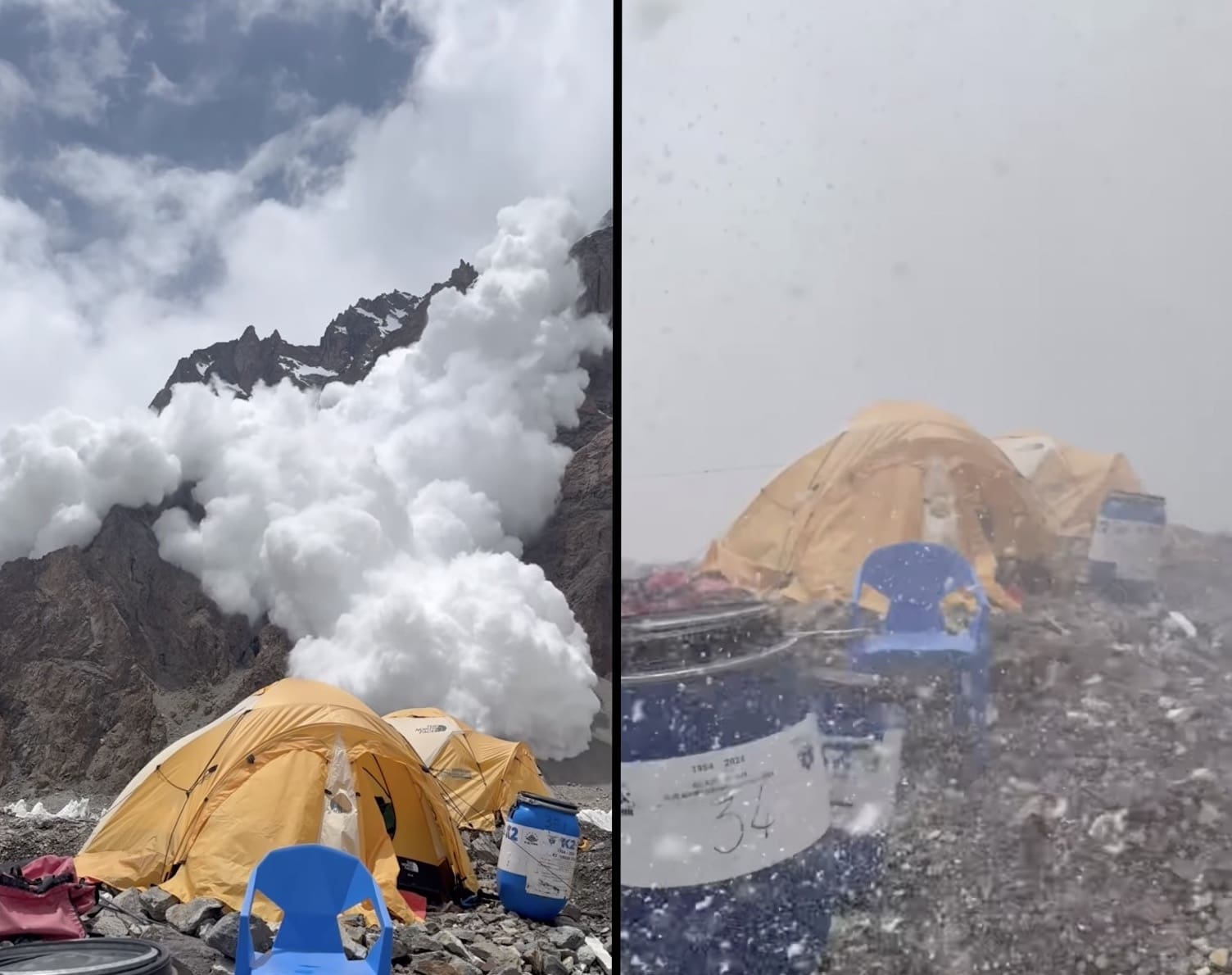 Avalanche on K2.