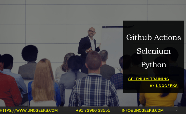 Github Actions Selenium Python