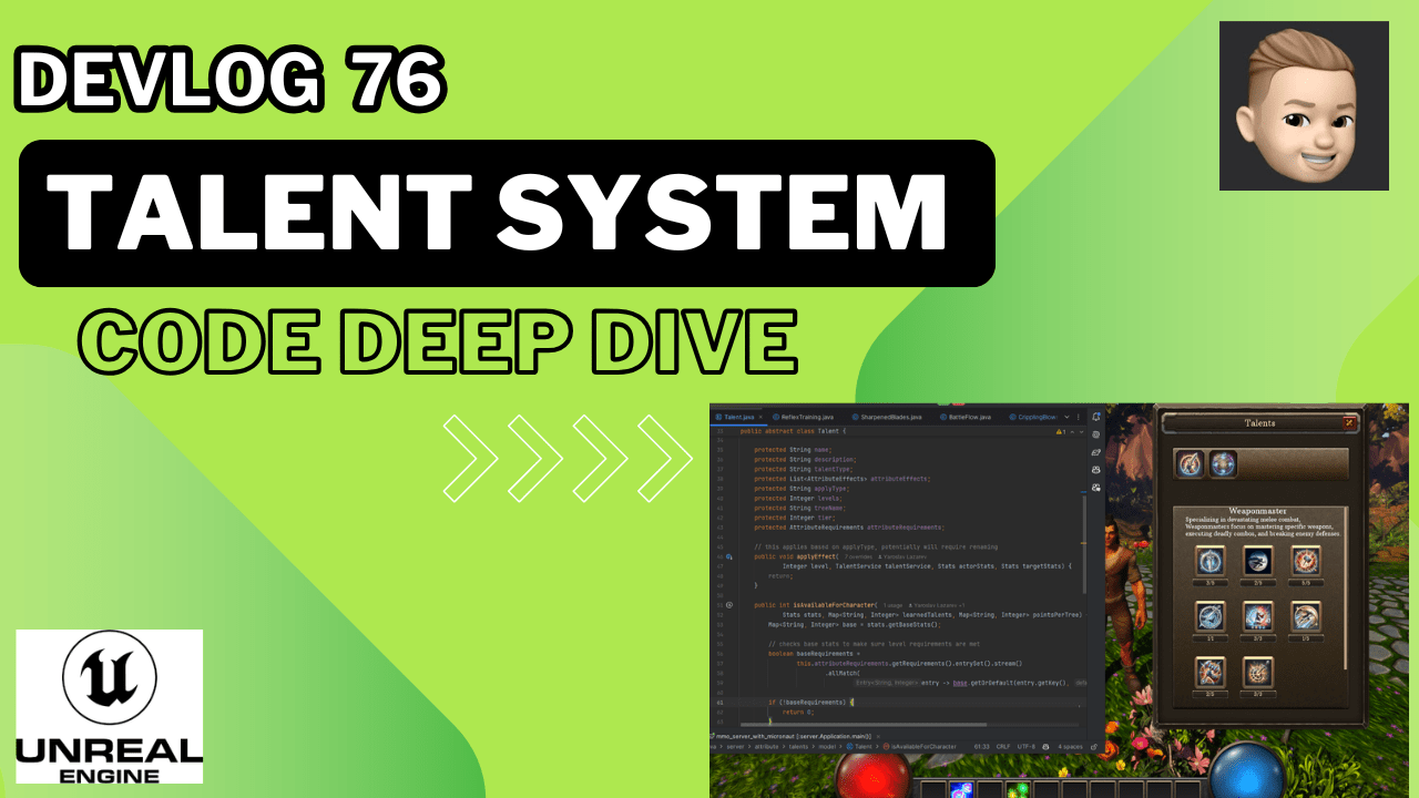 Talent system code deep dive