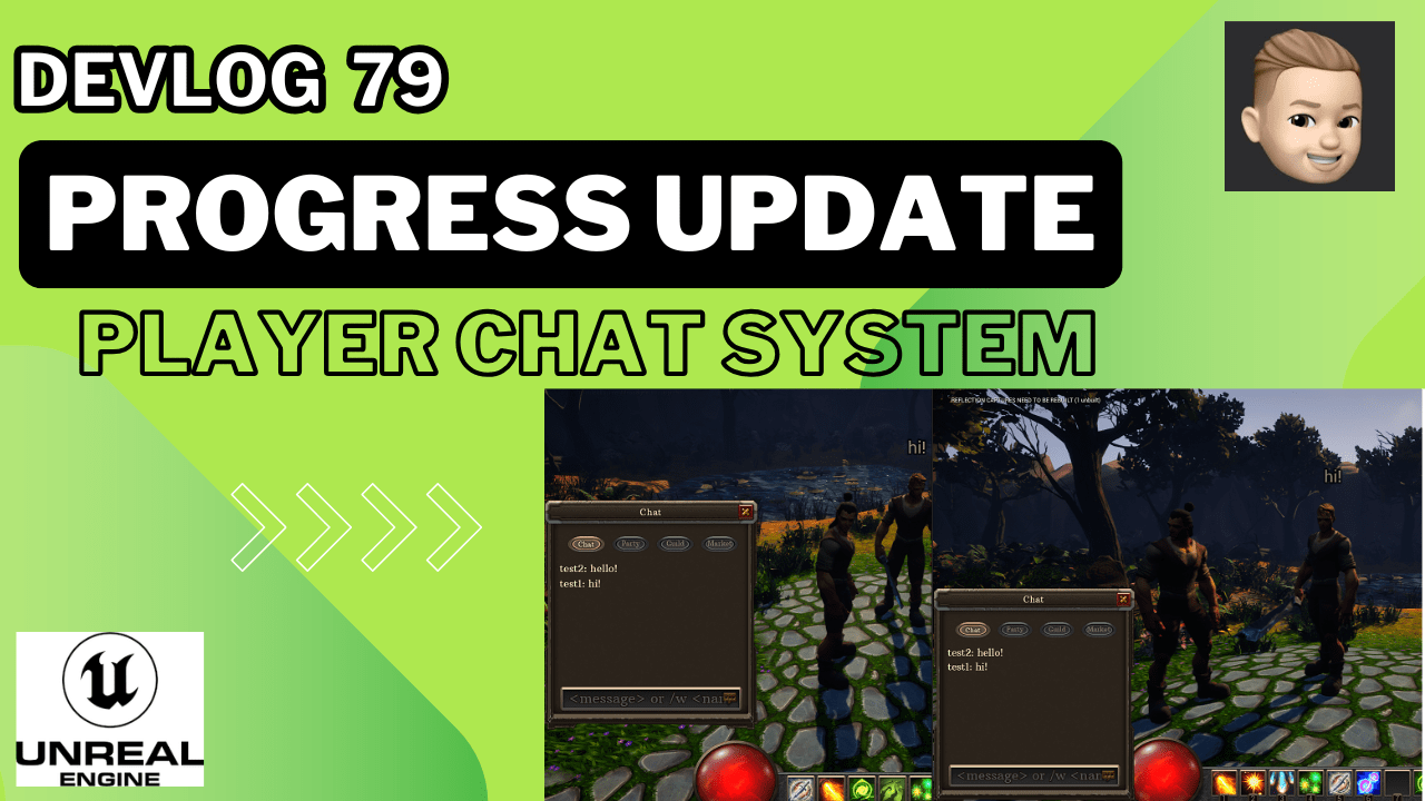 Introducing chat system to our MMO game in UE5