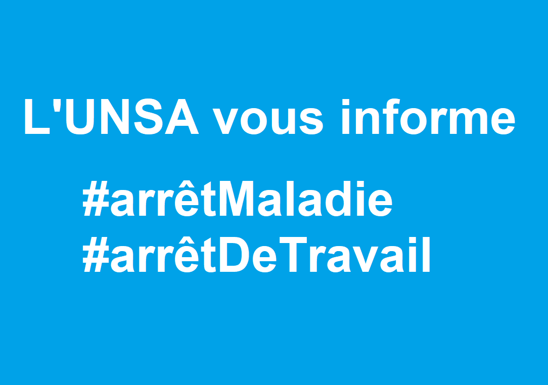 [UNSA] Précisions sur les agents en arrêt maladie / arrêt de travail #coronavirus