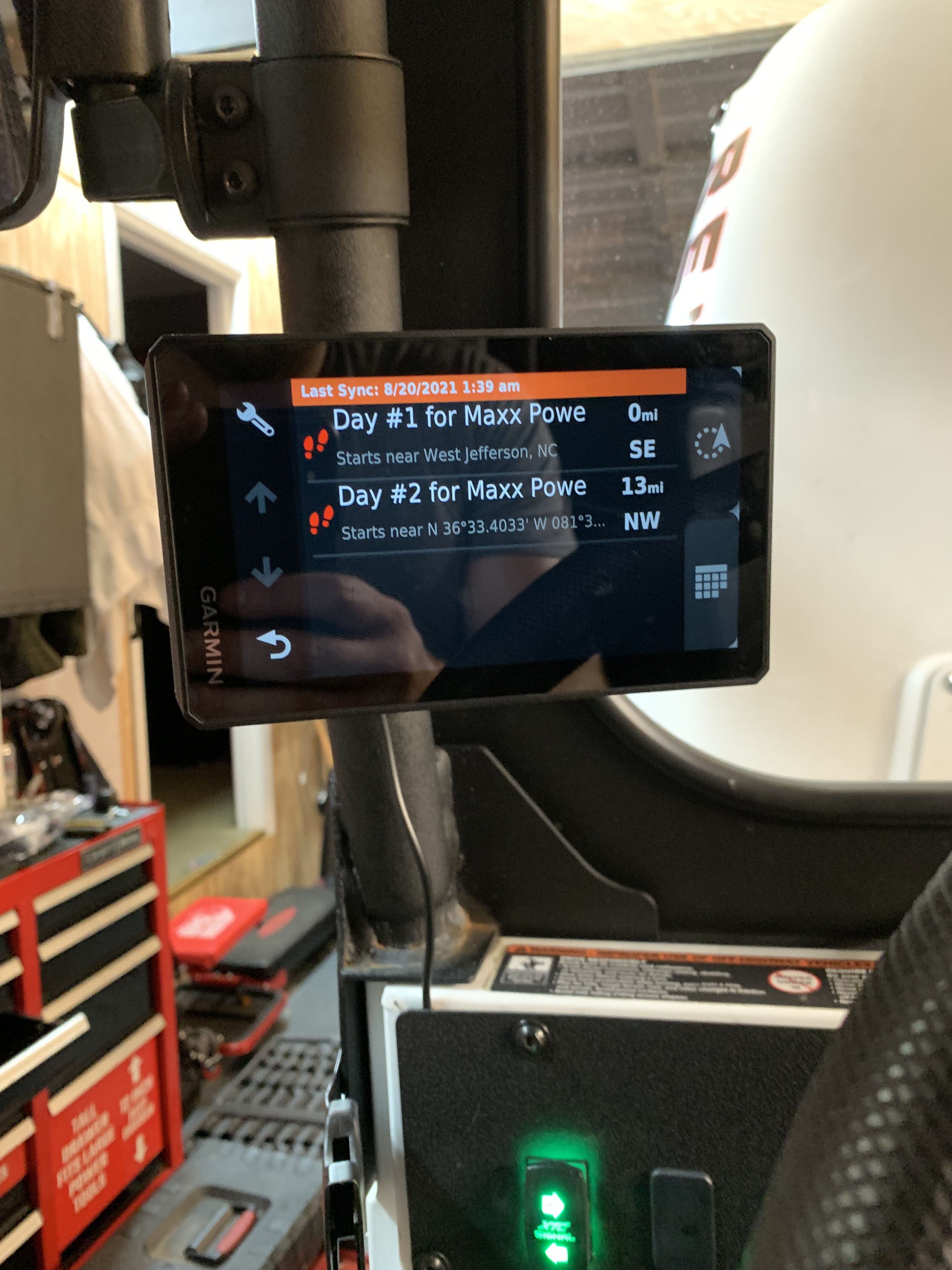 Garmin Zumo XT GPS mounted on a Roxor