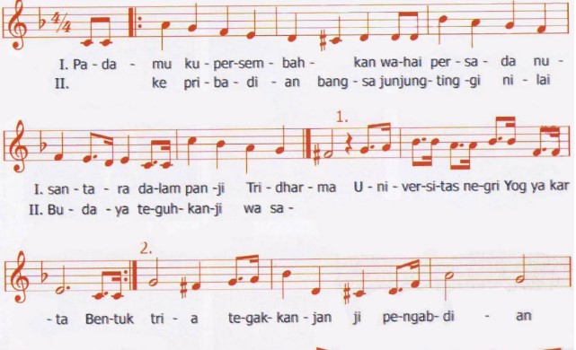 Lagu Wajib Hafal ketika OSPEK bagi MABA UNY 2017 - UNY COMMUNITY