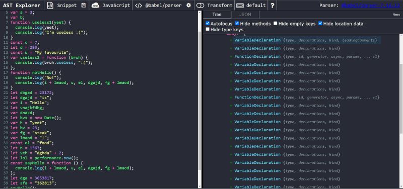 Javascript Ast Manipulation With Babel Removing Unreachable Code - 8K Dark Textures for Desktop