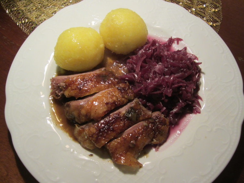 Ofenfrische Bauernmastgans Weihnachtsmenue 2012 1 Feiertag 2 Heute Gibts