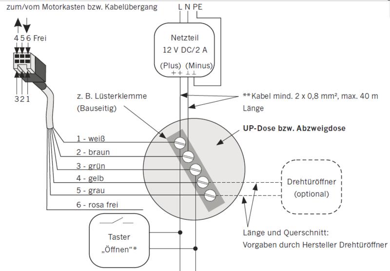 Elektrisches Turschloss Anschluss Schaltbild Haustechnikdialog