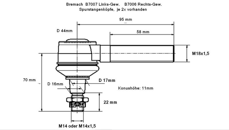 Spurstangenkopf Wechseln Dauer - Spurstangenkopf Konus Messen - 250CM Silber 5 Ajboy Auto ...