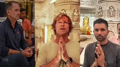 रामलला के दरबार में आस्ट्रेलिया के लेंगर तो जोंटी रोड्स हुए राममय, लखनऊ टीम ने किए दर्शन