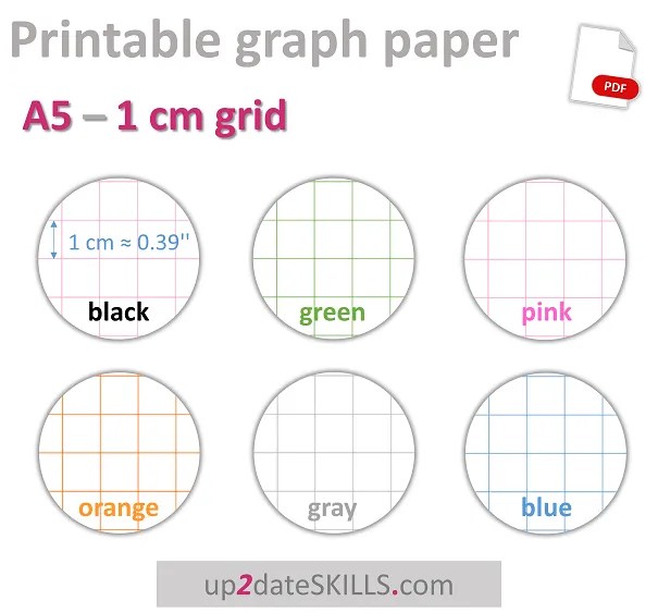 printable 1cm grid graph a5 paper up2dateskills