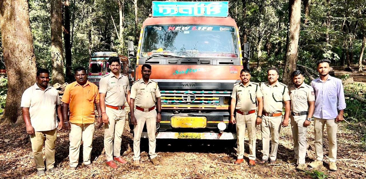 ನೆಲ್ಯಾಡಿ: ಪರವಾನಗಿ ಇಲ್ಲದೆ ಮರ ಸಾಗಾಟ: ಲಾರಿ, ಚಾಲಕ ವಶಕ್ಕೆ