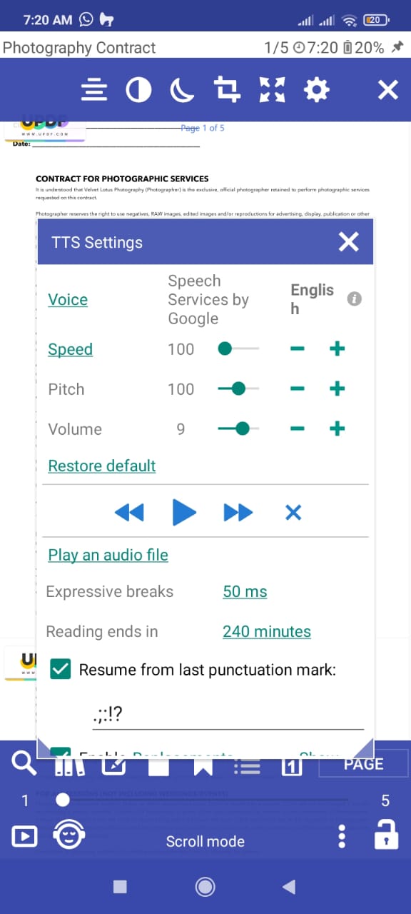 How To Read Pdf Aloud On Android Easy Ways Updf - Gorgeous Light Image - Retina