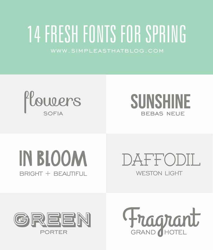 Fresh Spring Fonts