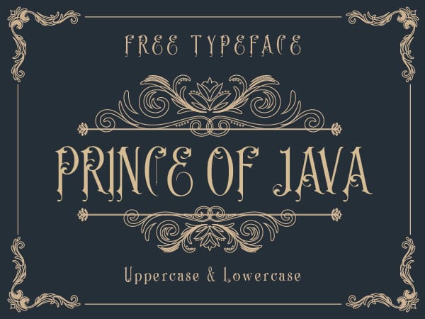 Prince of Java Typeface