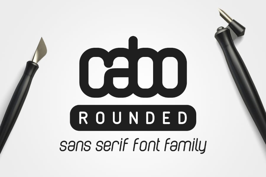 Cabo Rounded Font Font With Rounded Edges