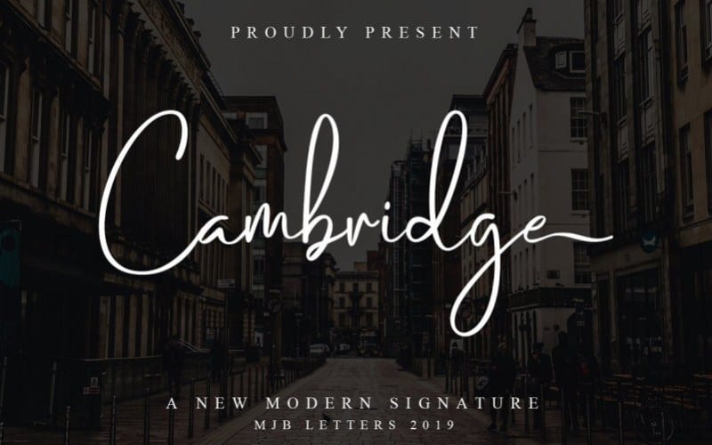 Cambridge Script Font