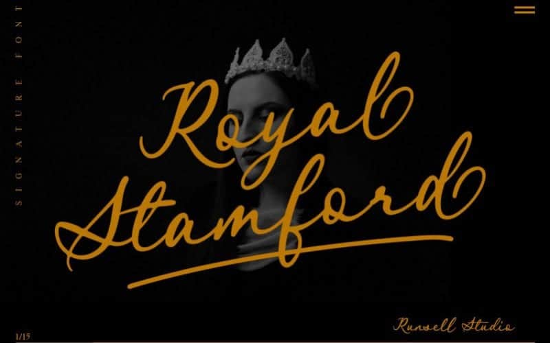 Royal Stamford Script Font