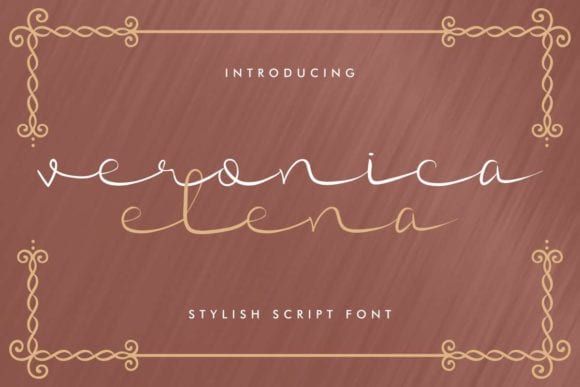 Veronica Elena Script Font