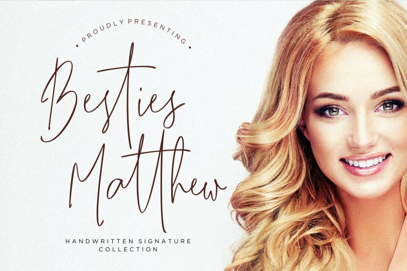 Besties Matthew Script Font