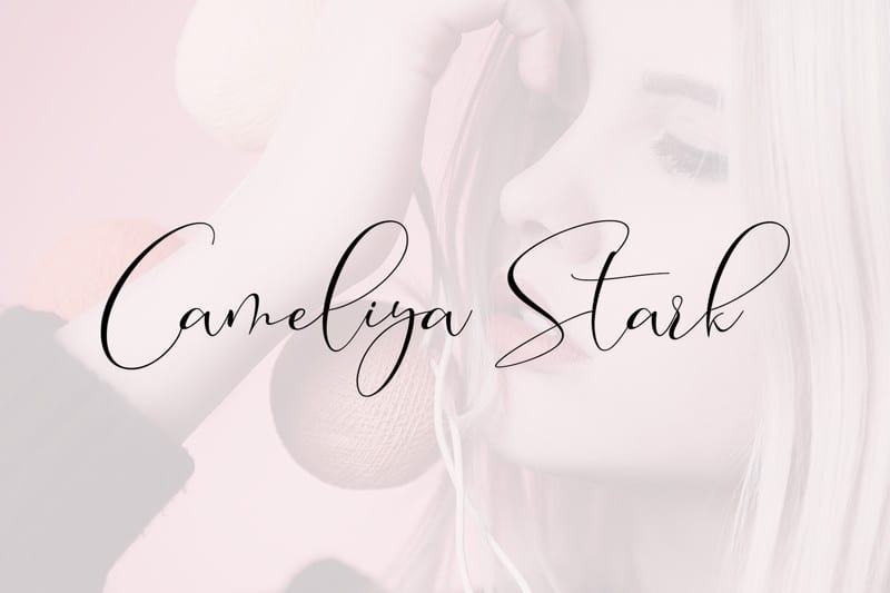 Cameliya Stark Calligraphy Font