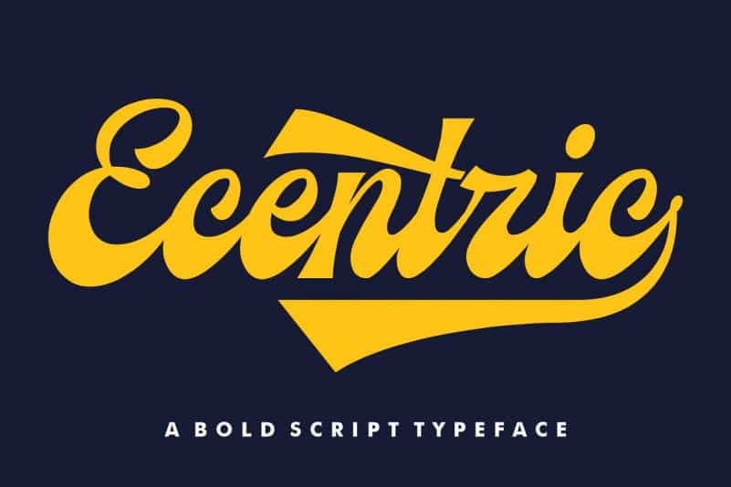 Ecentric Script Font