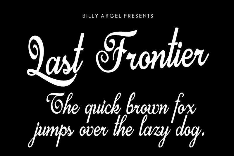 Last Frontier Script Font