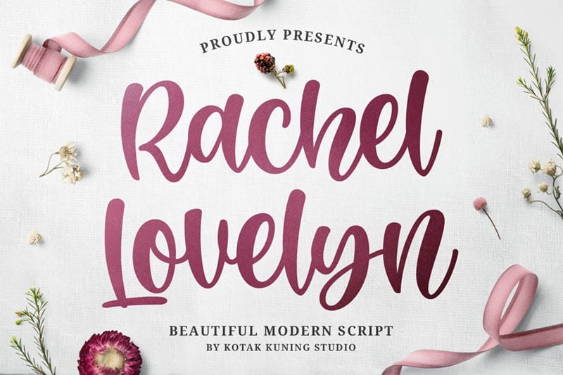 Rachel Lovelyn Script Font