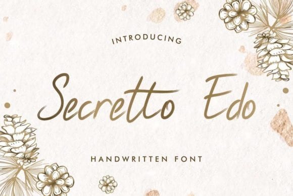 Secretto Edo Script Font