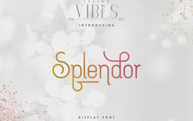 Splendor Display Font