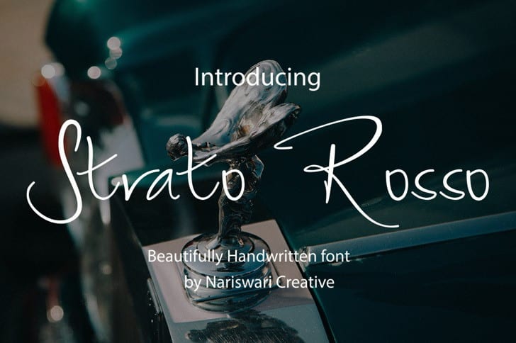 Strato Rosso Script Font