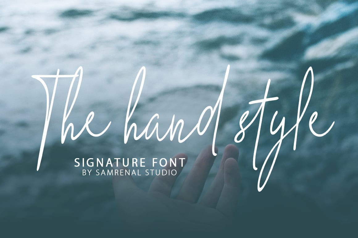 The Hand Style Script Font