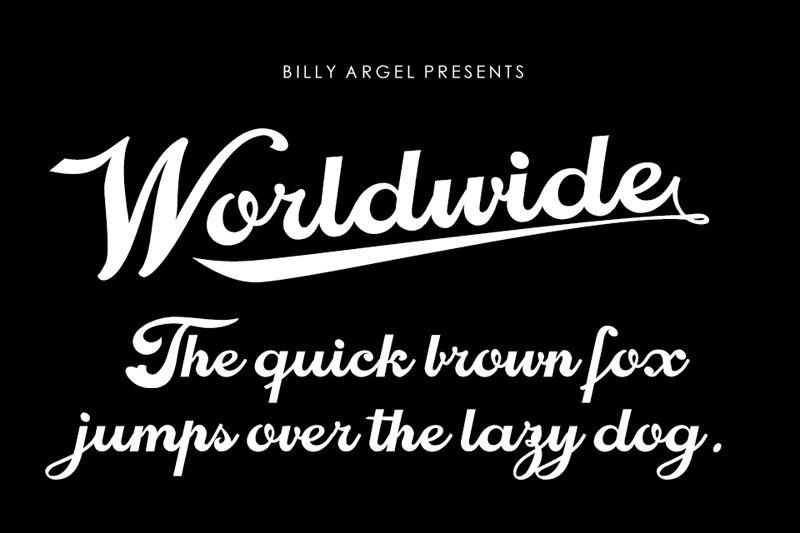 Worldwide Script Font
