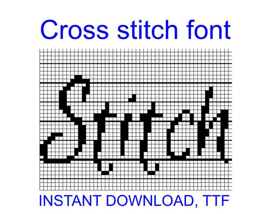 Cross Stitch Script Font