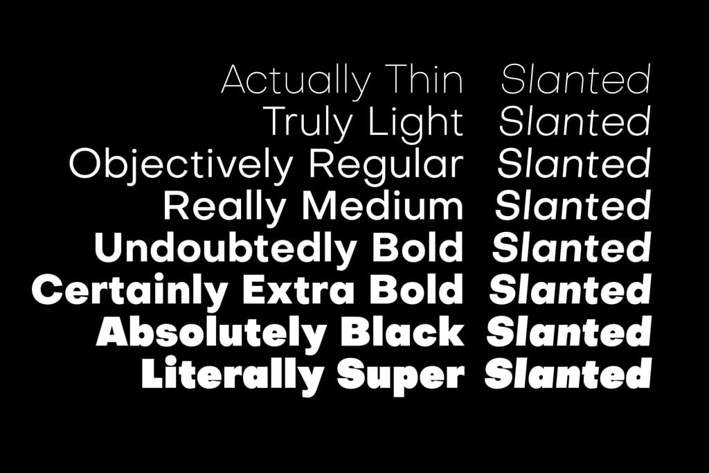 Objectivity Font